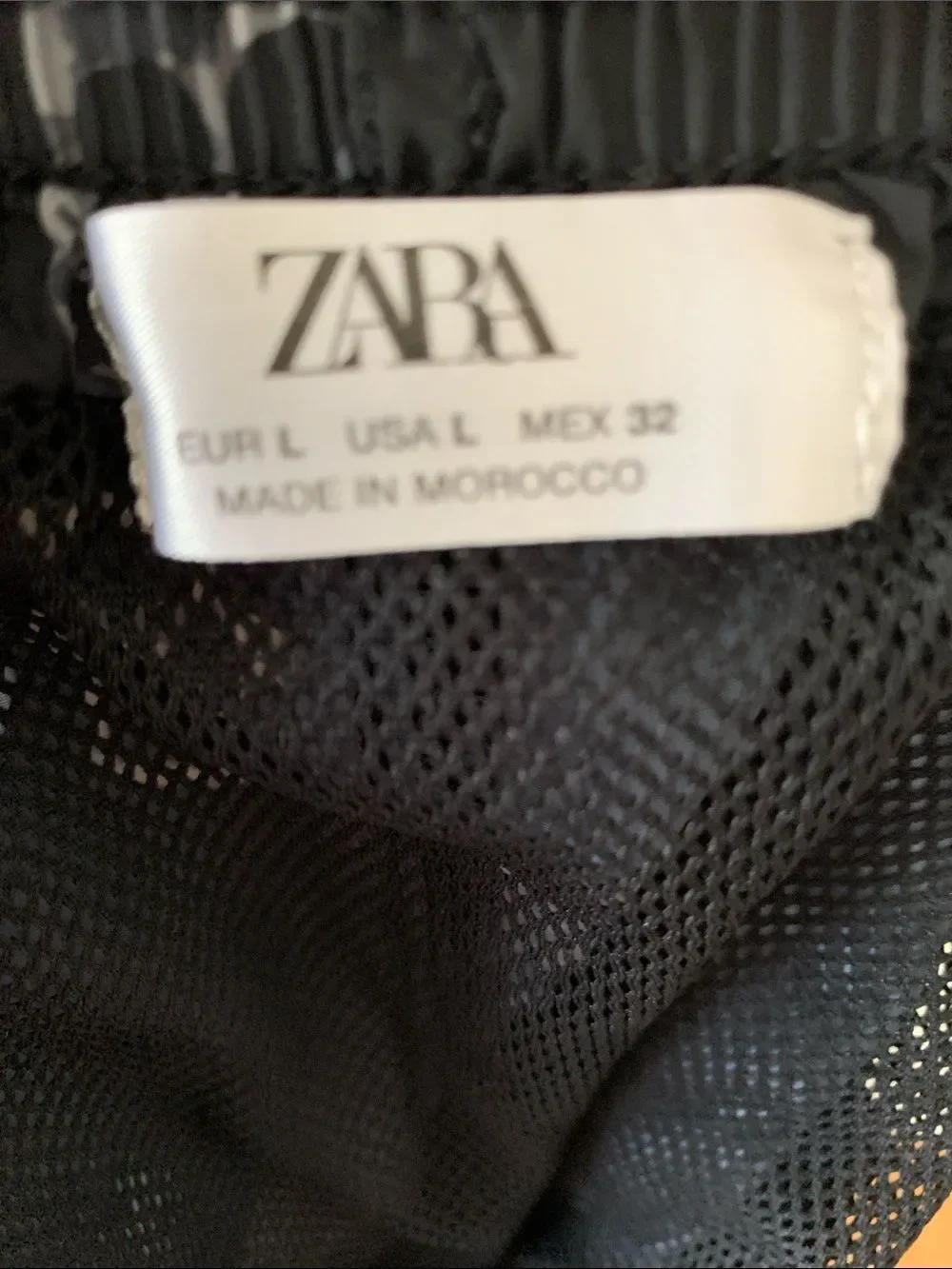 Zara Boys Brown Mesh linen Swim Trunk Size L